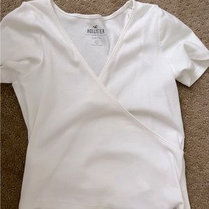 Hollister cropped wrap top